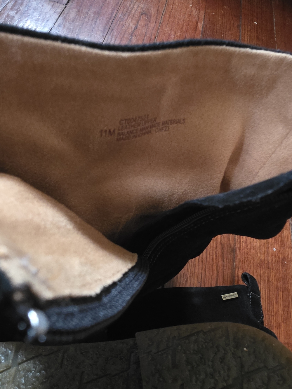Comfortiva Black Suede Slouch Ankle Boots - Picture 2 of 4